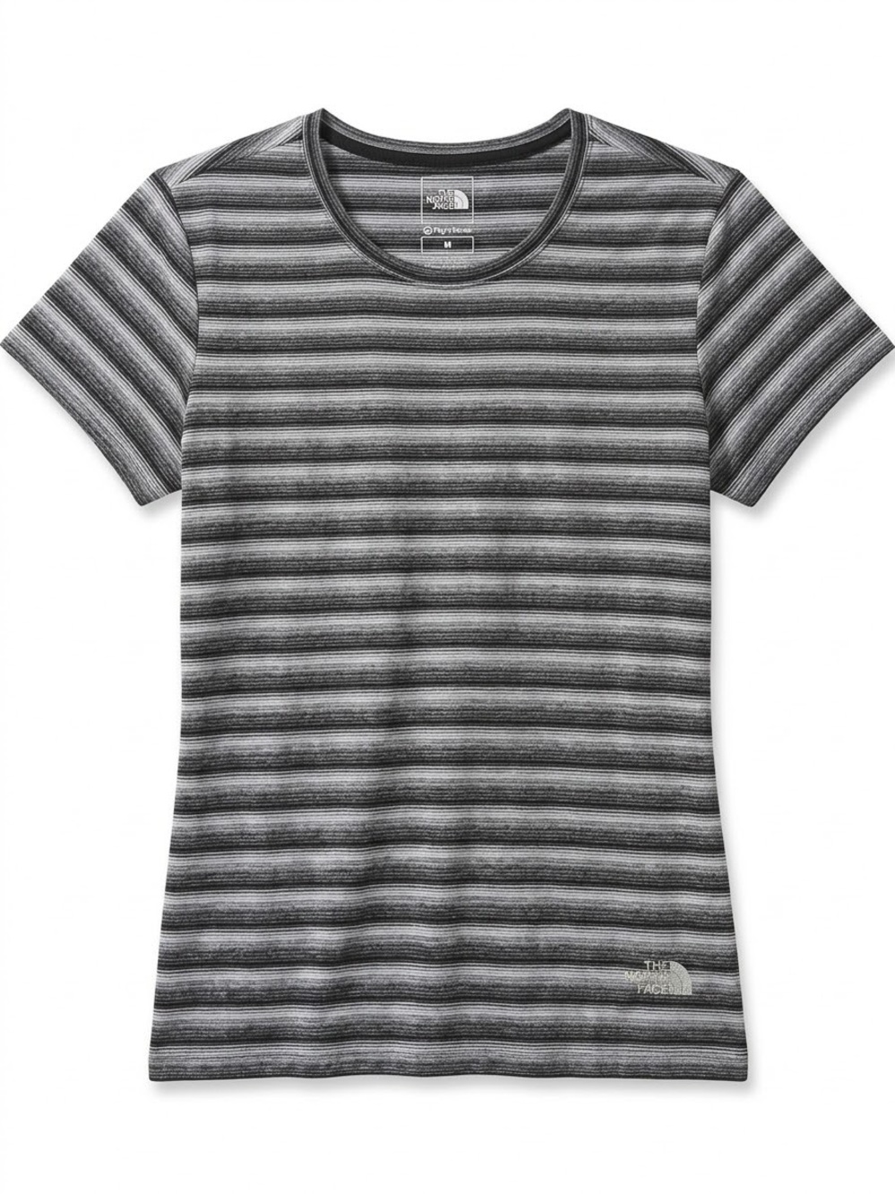 The North Face Flight Series VaporWick Striped Activewear Tee Gray M